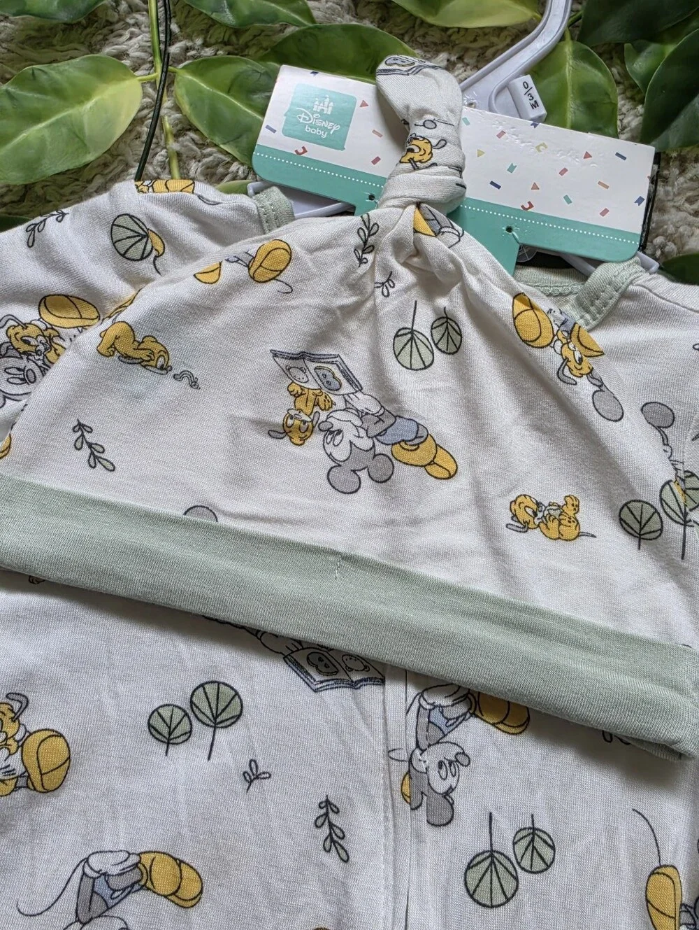 Baby Boy Mickey Mouse & Pluto Sleeper + Beanie (0-3 Months)